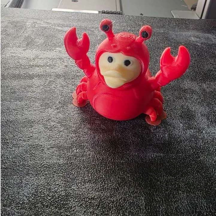 Rubber Duck in Crab Costume