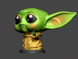 Baby Yoda Miniatuur Standbeeld Star Wars Sculptuur Speelgoed-1