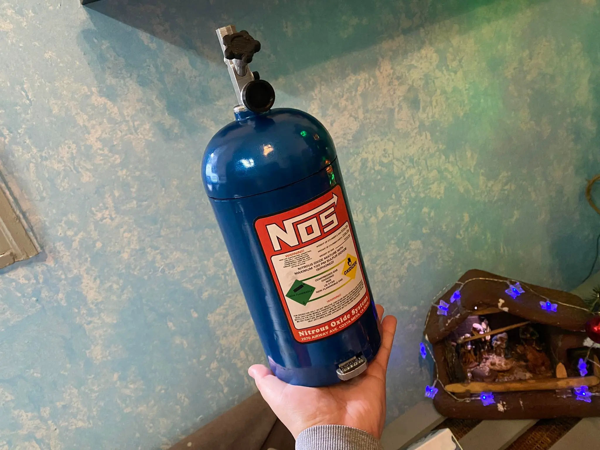 NOS Bottle Trash Can