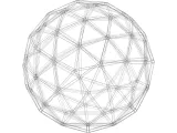 Wireframe Shape Pentakis Snub Dodecahedron-6