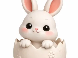 Easter Bunny in Egg