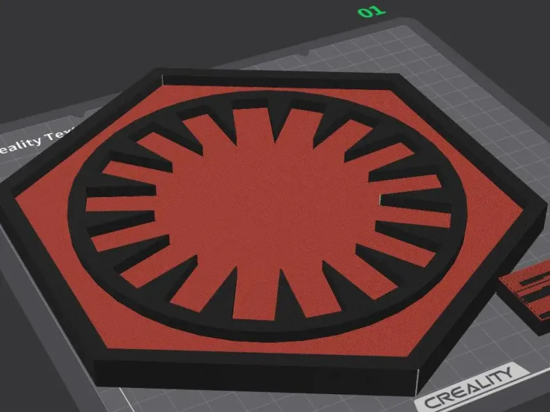 First order emblem for wall hanging