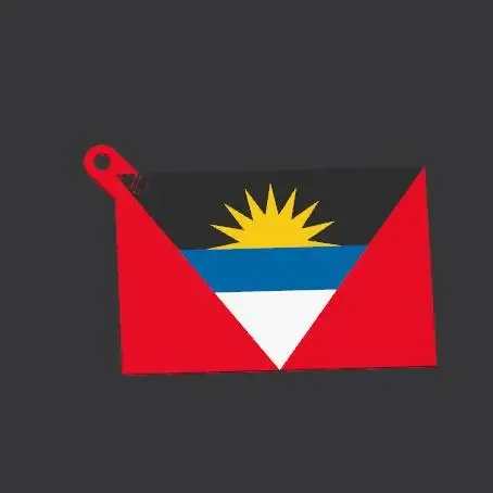AG - Antigua and Barbuda Flag keychain
