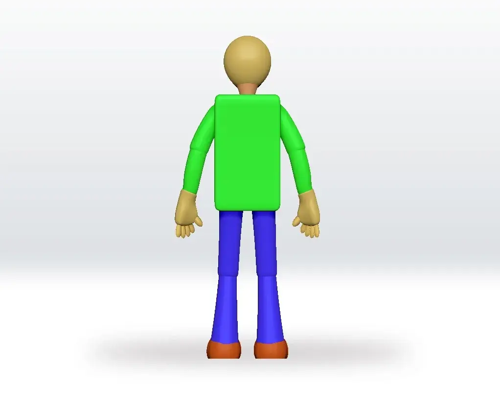 Baldi STL file 3D Model Fanart Character