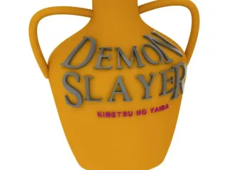 Kimetsu no Yaiba vase/pen holder  free demon slayer