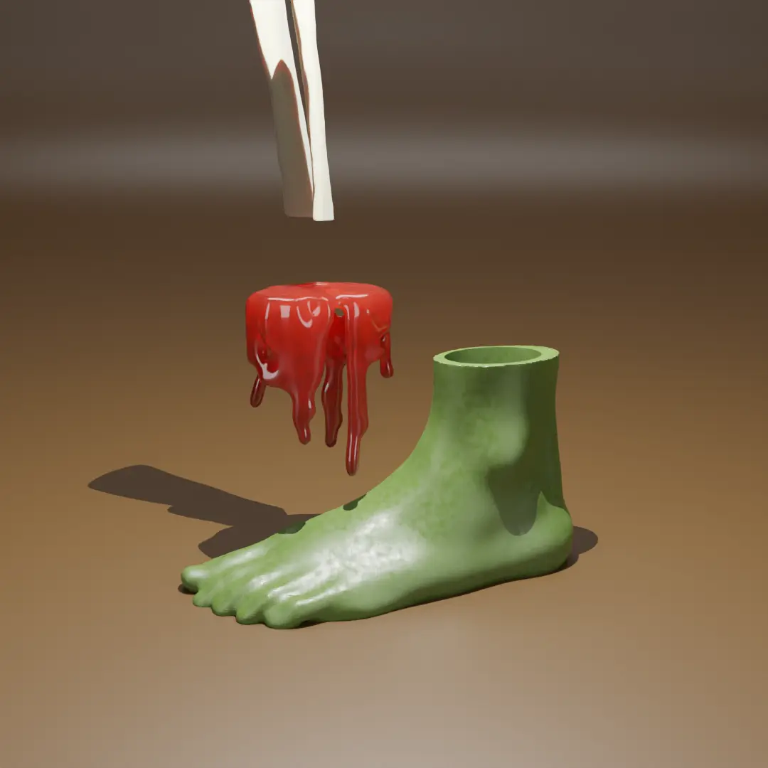 Zombie Foot Secret Container