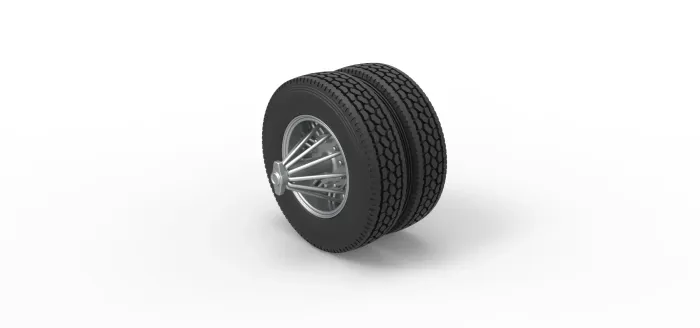 Vehicles & Machinery STL Download - Rear custom Slab wheel of semi ...