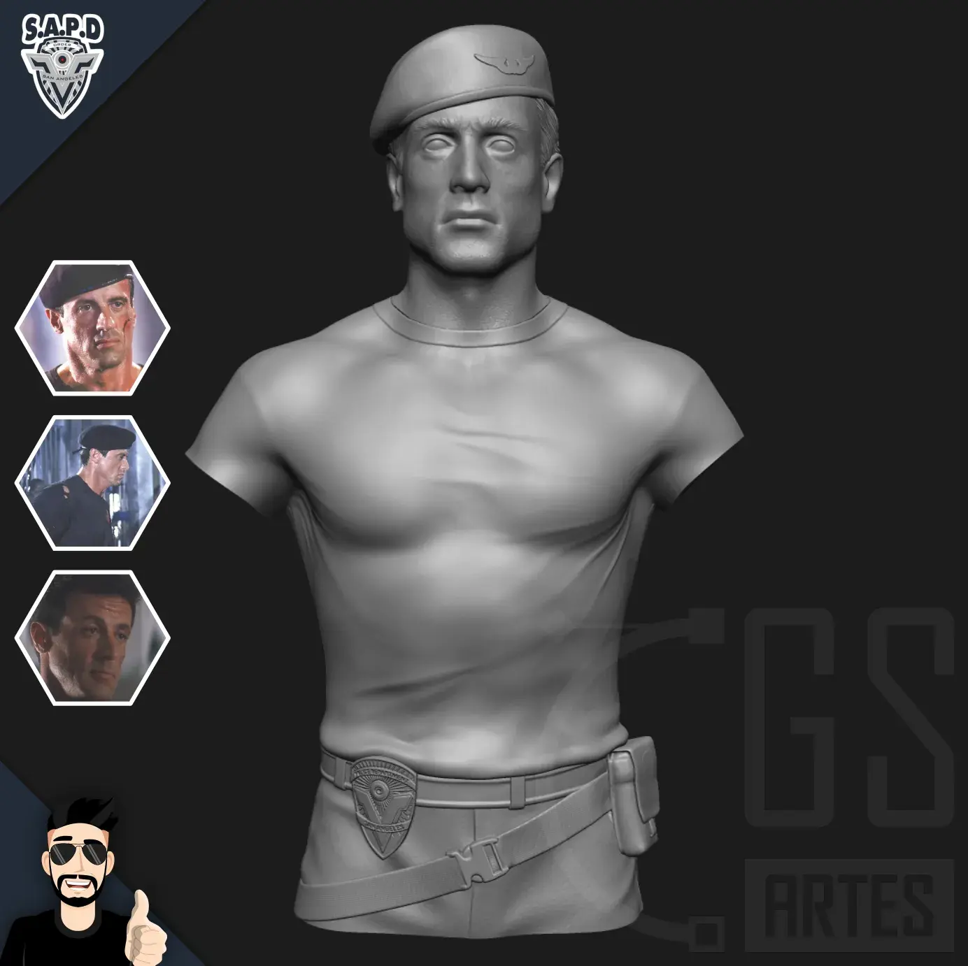 JOHN SPARTAN (Sylvester Stallone) - DEMOLITION MAN