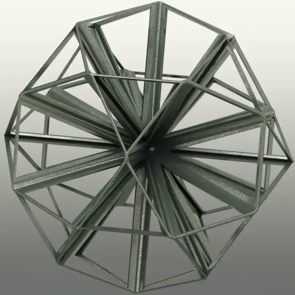 Forme filaire Petit Icosihemidodecahedron