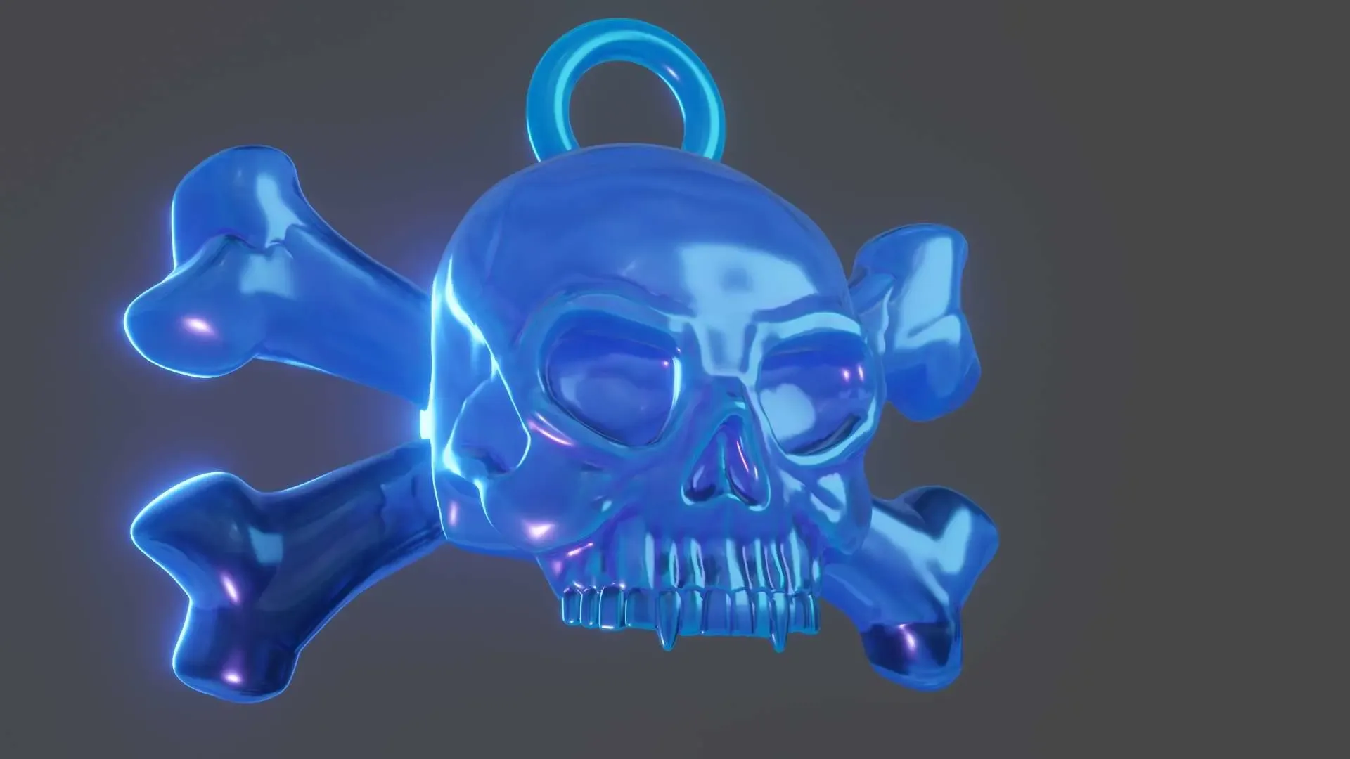Pirate Skull Pendant for Liontin or Keychain