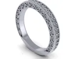 Bead Wedding Diamond Ring-0