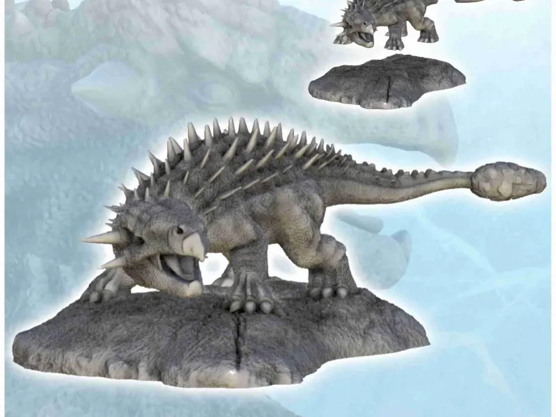 Akilosaourus dinosaur (15) - miniaturas figura estátua scener
