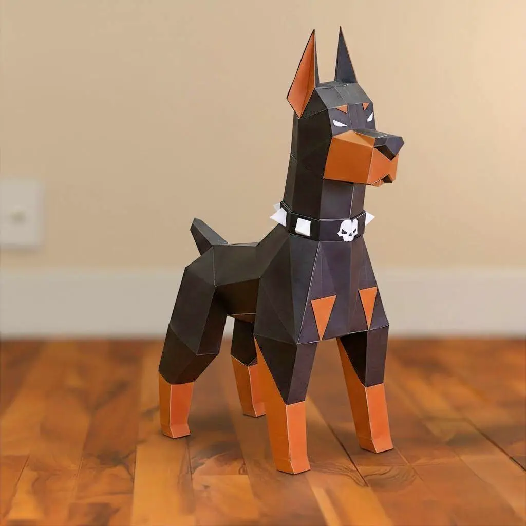 Low-Poly Dobermann