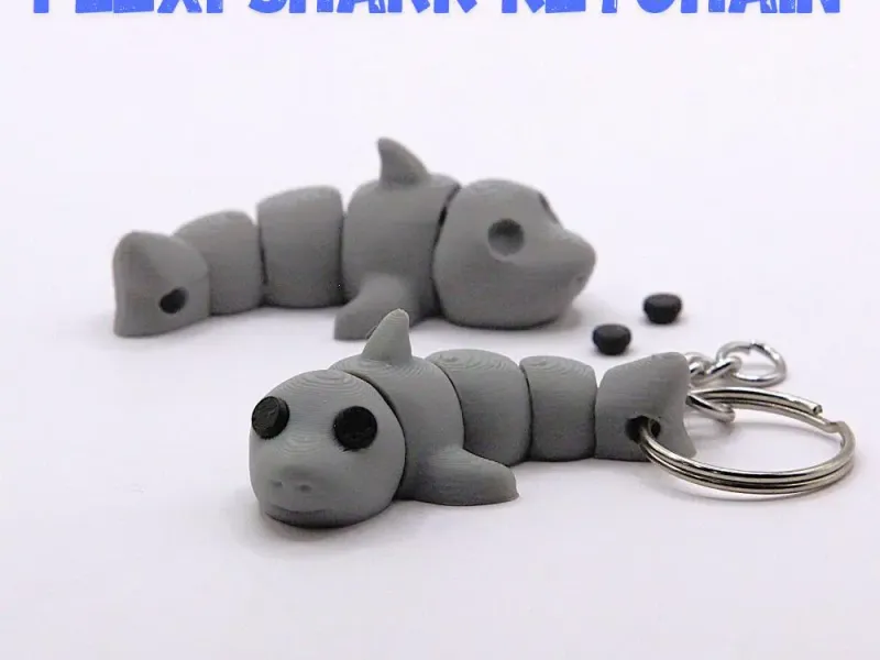 Flexi Shark Keychain - No Supports