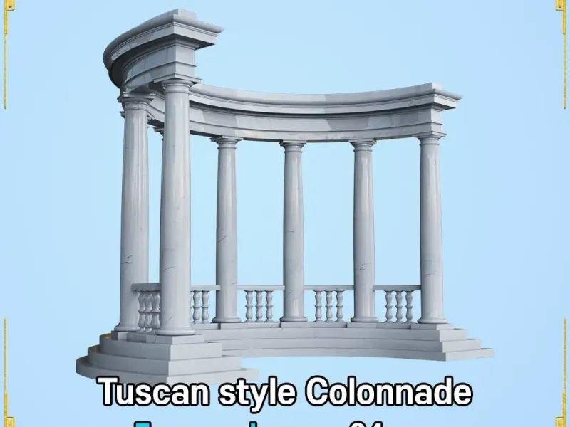 Tuscan style Colonnade
