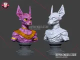 Beerus Sphynx Cat Miniature Bust Sculpture Toy-4