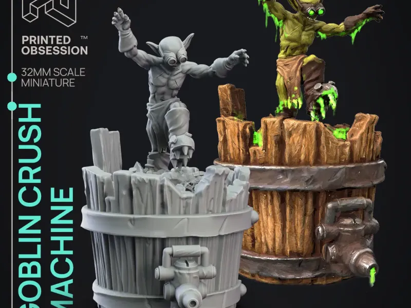 Crusher - Goblin Potion Brewers - PRESUPPORTED - 32mm Scale