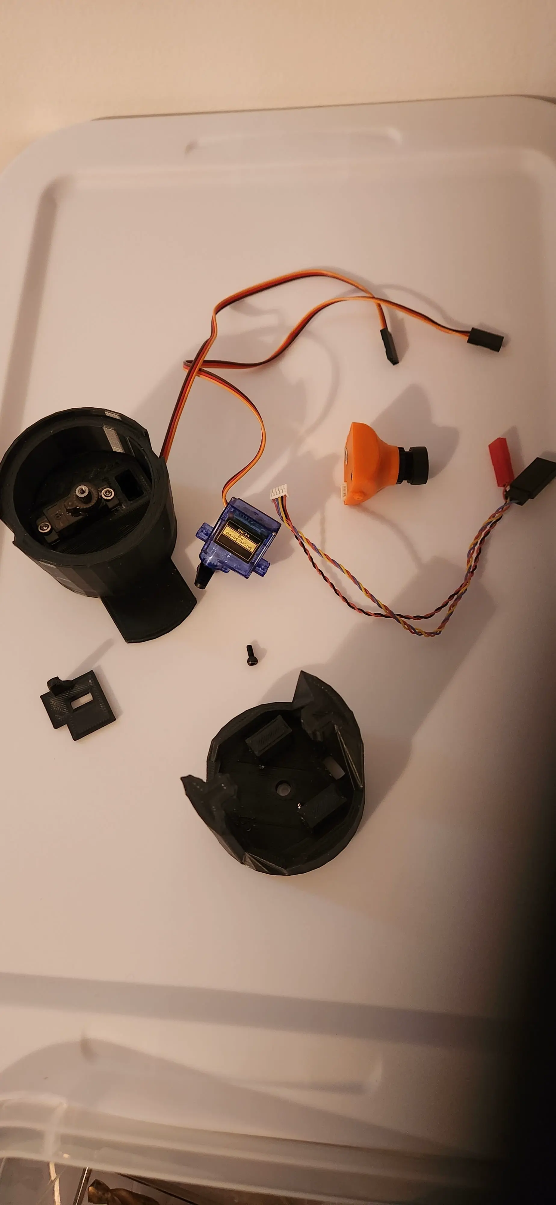 Fpv camera pan and tilt turret