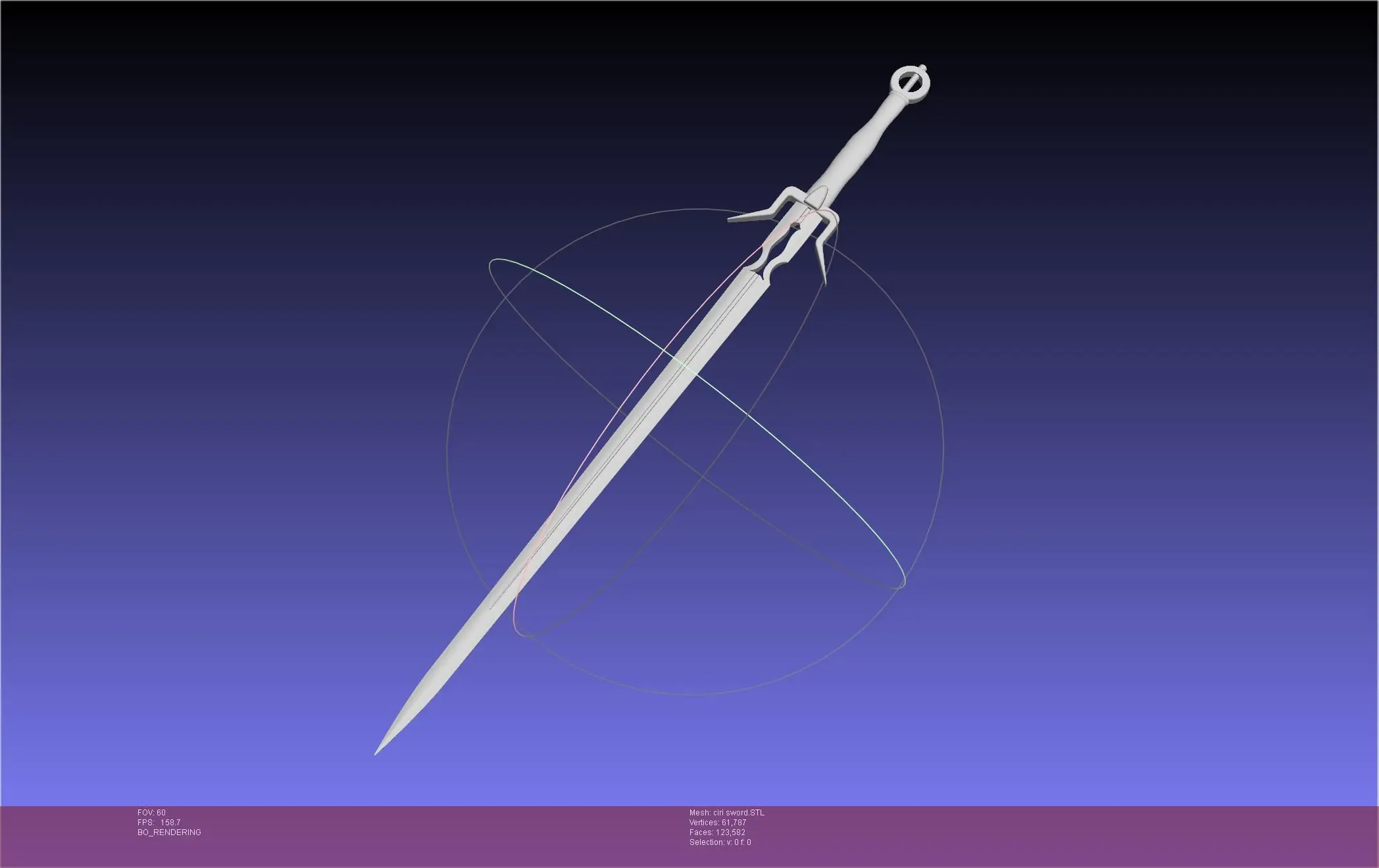The Witcher Ciri Sword Printable Assembly