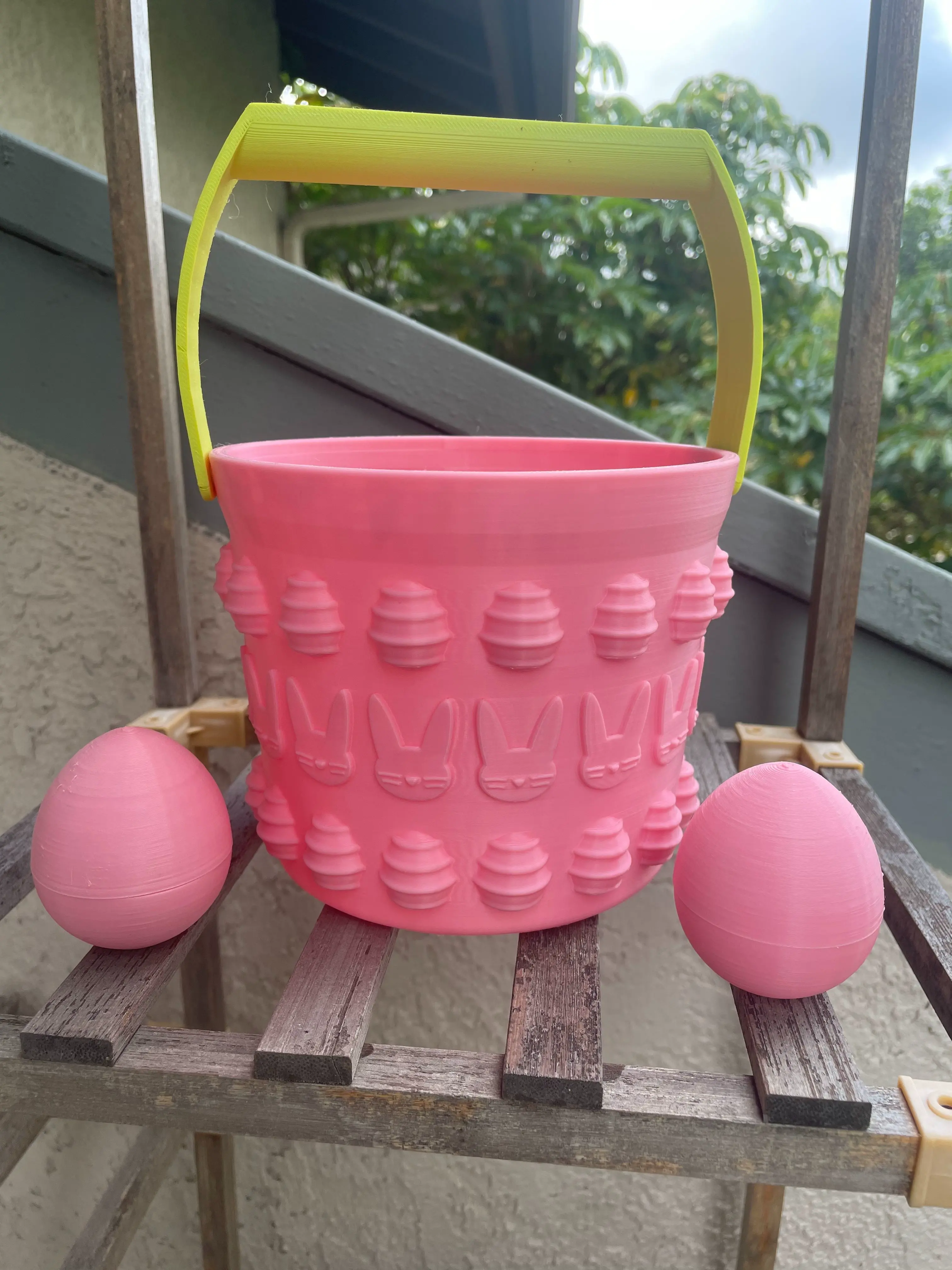 Easter Basket STL File ~ Easter Basket and Easter Egg Design