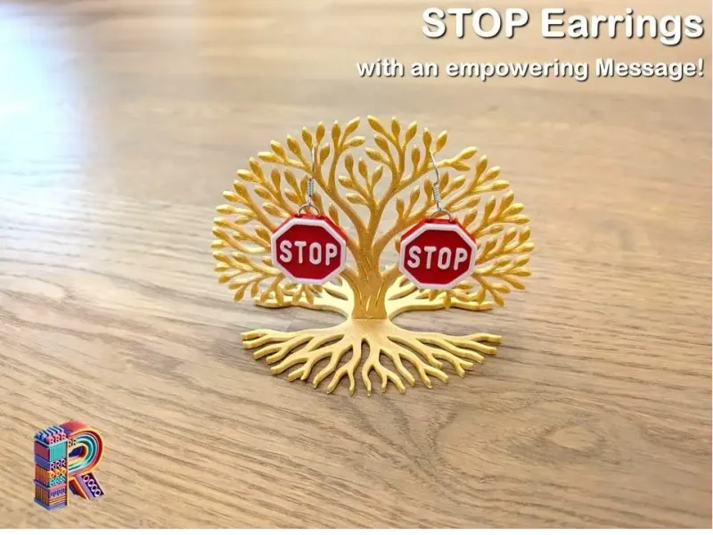 🛑 “Stop Taking Less” – Empowerment Earrings 🛑
