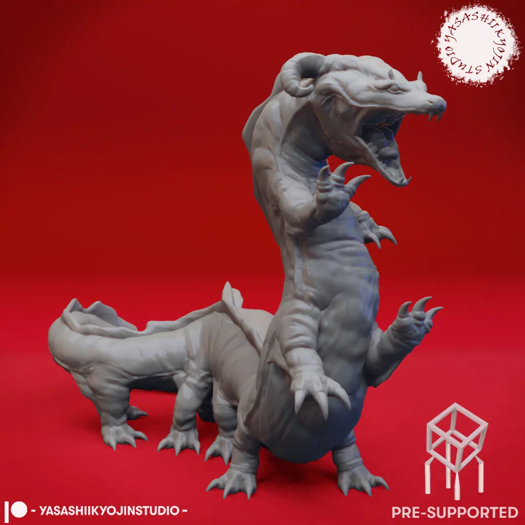 Behir - Tabletop Miniature (Pre-Supported)