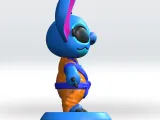 Stitch Goku 3D Model STL file Fanart-3