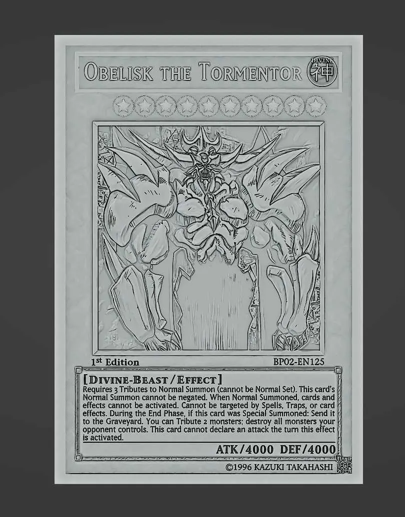 obelisk yugioh card Yu-Gi-Oh! Obelisk the Tormentor LC01-EN001 Ultra Rare Limited Near Mint d4/