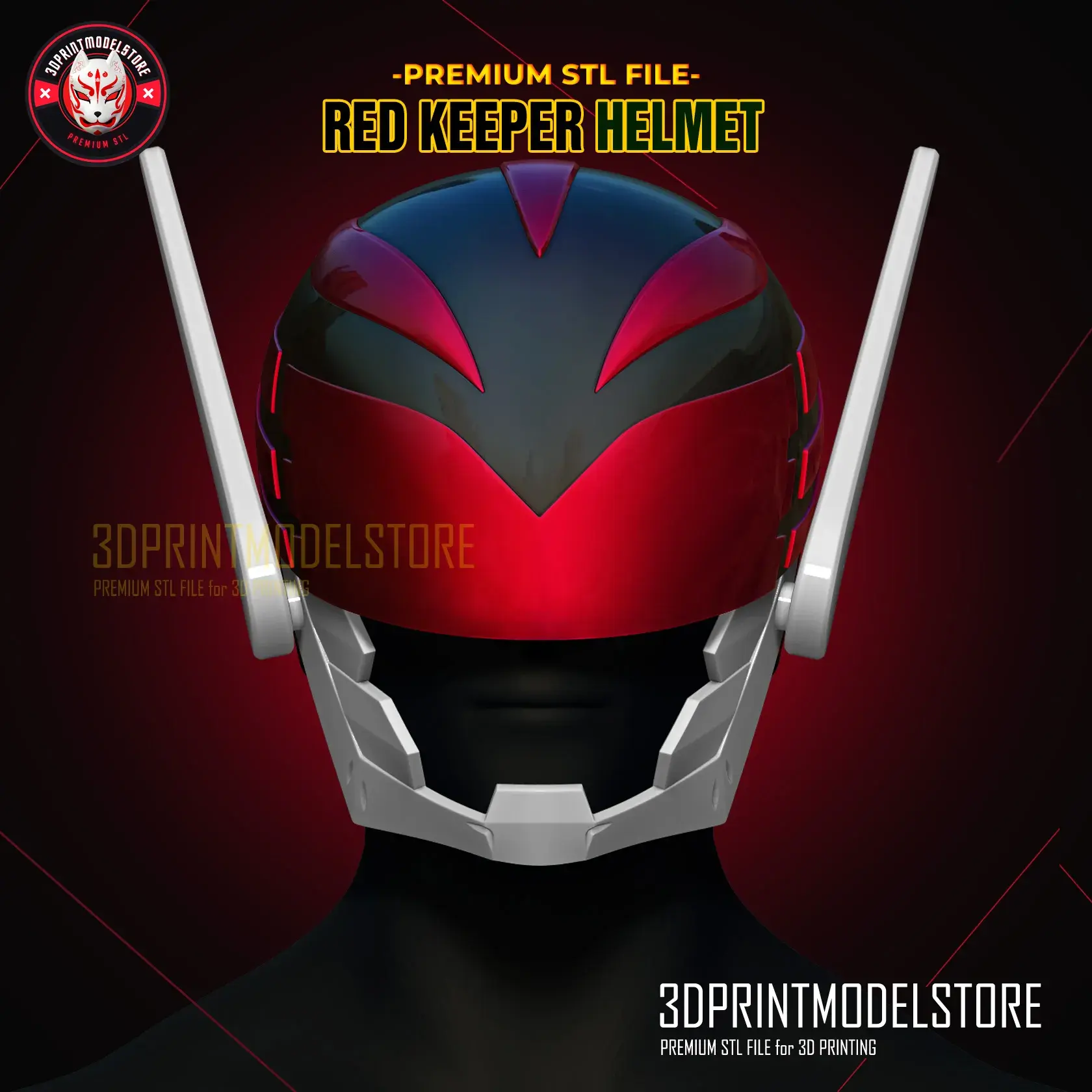 Go Go Loser Ranger Reject Red Keeper Helmet Cosplay STL File