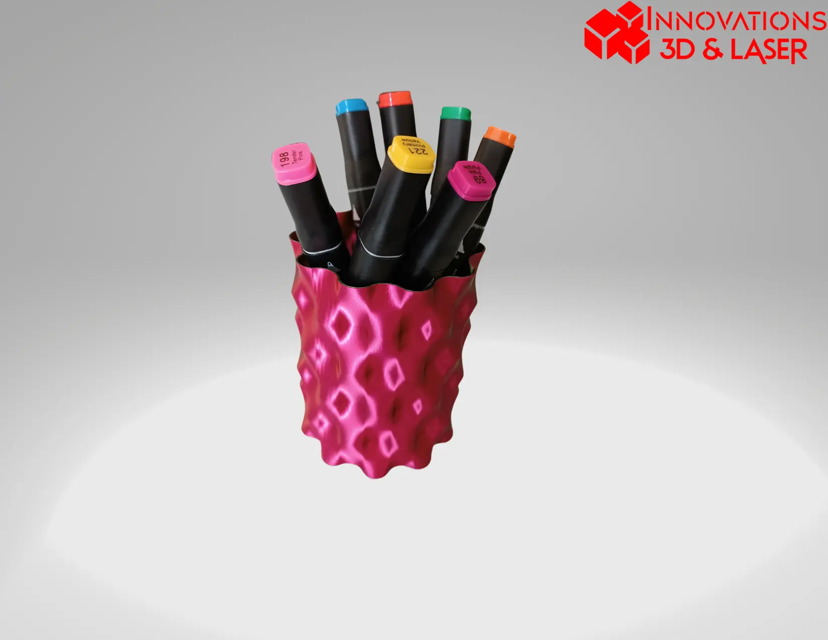 Archivos 3D - Cubilete con diseño geométrico - Diseño personalizado