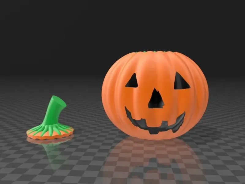 decorazione di Halloween con pumkin