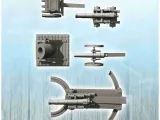 Civil War artillery set - miniatures ACW scenery terrain tab-2