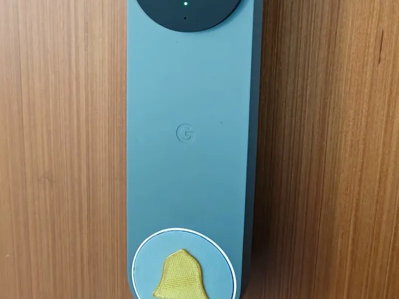Google Nest Doorbell Button Overlay