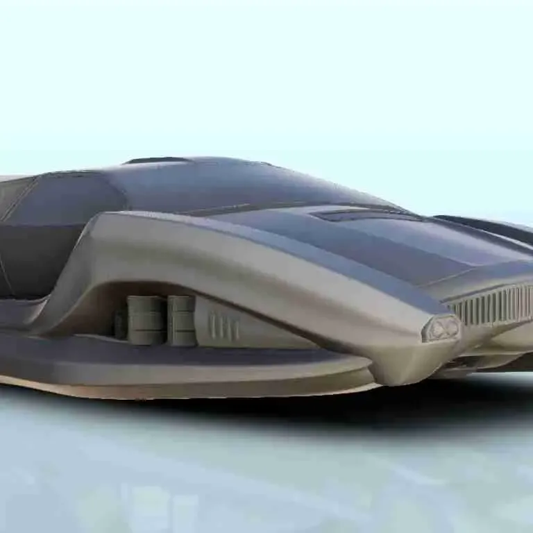 Luxurious SF flying car - sci-fi science fiction future 40k