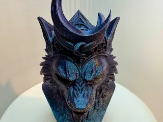 Moon Wolf King bust