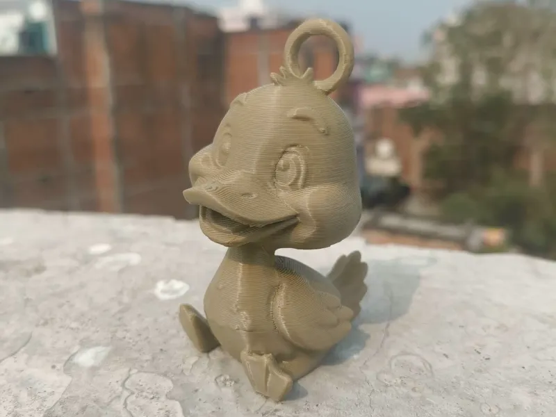 🦆 Cute Duck Keychain – Cartoon 3D Printable Model
