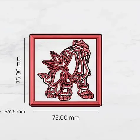 Entei cookie cutter cuadrado