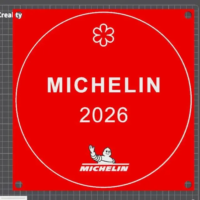Michelin one Star Plaque