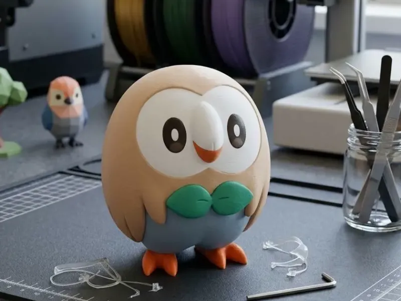 Modelo Pokémon Rowlet
