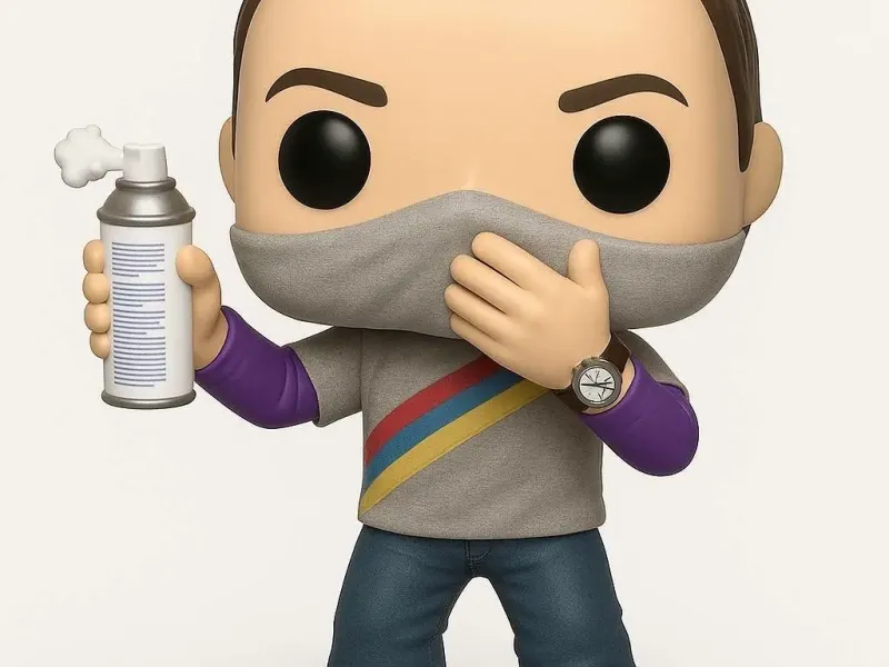Action Figure Sheldon Cooper Germófobo Funko
