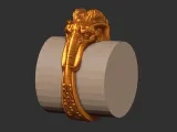 Mammoth ring 3D print model-5