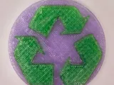 Recycle logo keychain-0
