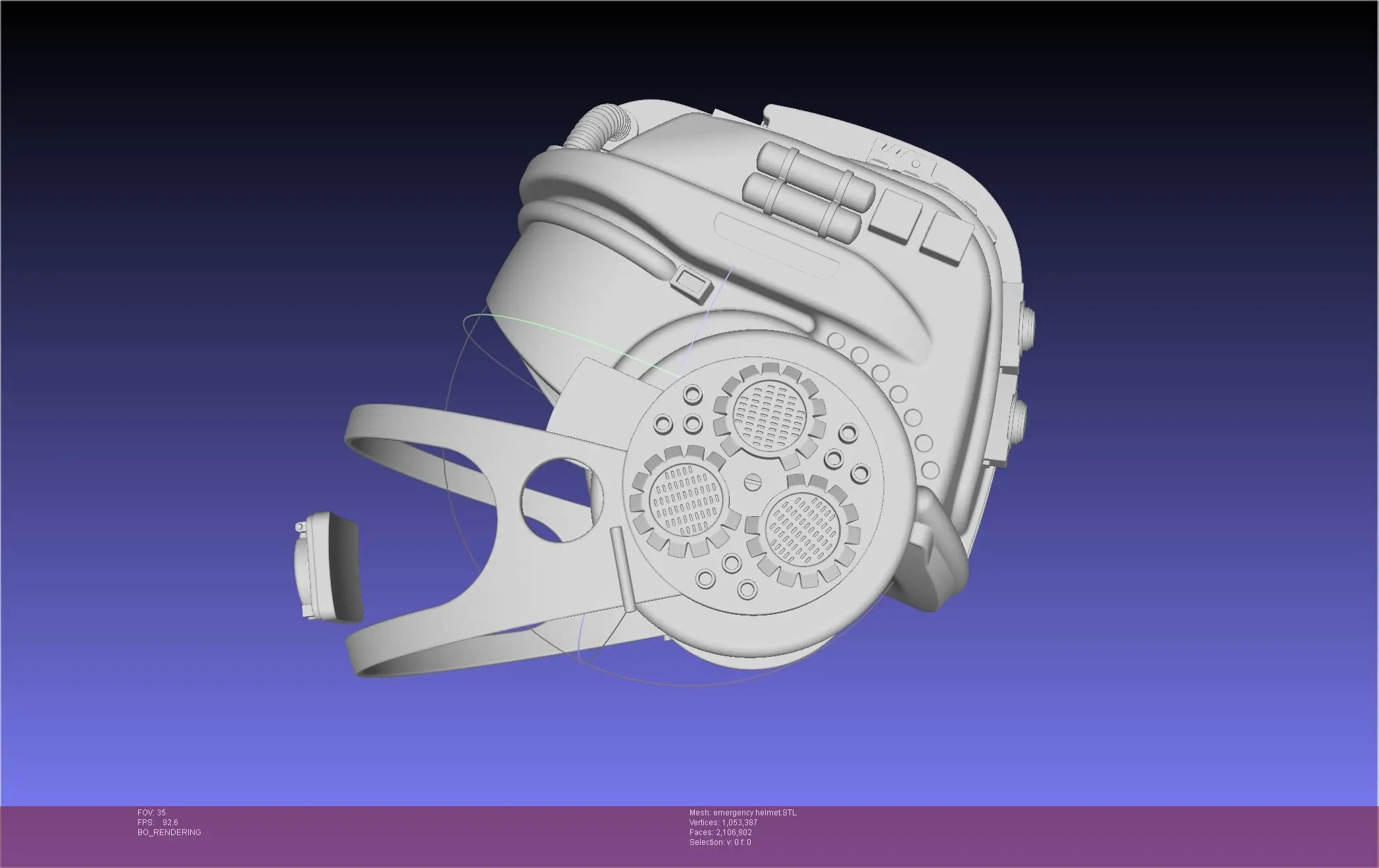 Alien Nostromo Emergency Helmet Printable Assembly | 3D models download ...