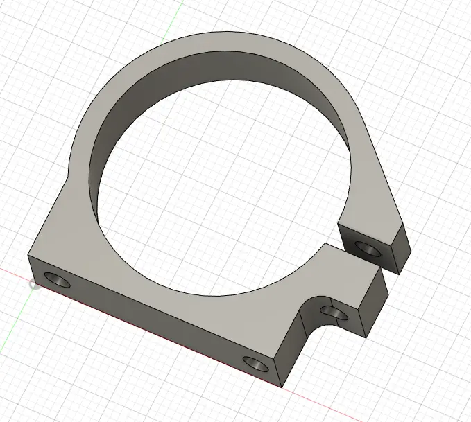 32 mm bore clamping mount