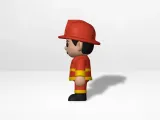 Cute Firefighter Boy-3