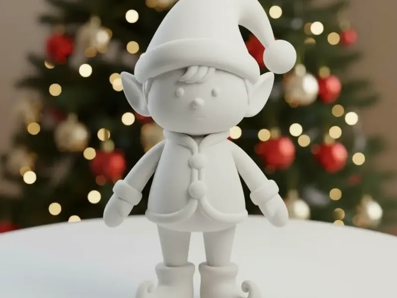 The Christmas Joy Guardian Elf (High-Detail STL)