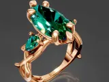 Marquise Twig Ring-0