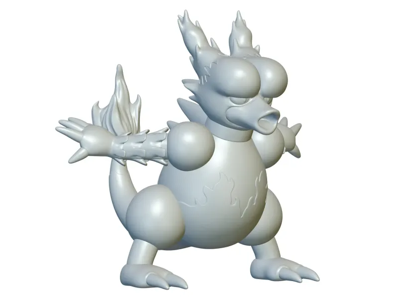 Pokemon Magmar #126 - ¡Listo para imprimir en 3D!