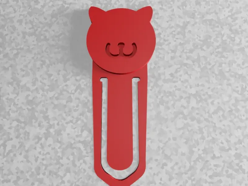 Cat Paper Clip Short