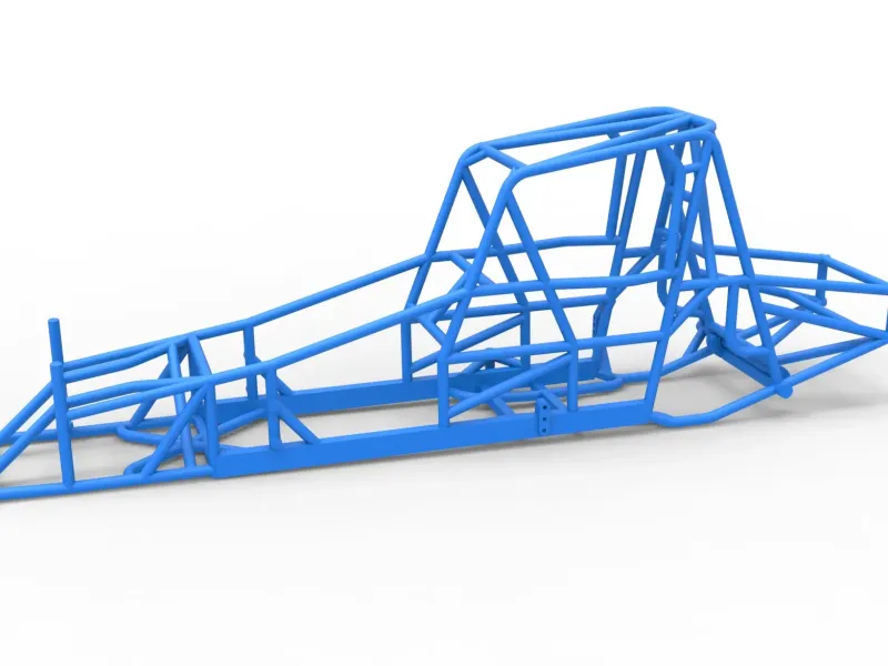 Frame of Northeast Dirt Modified stock car 1:25
